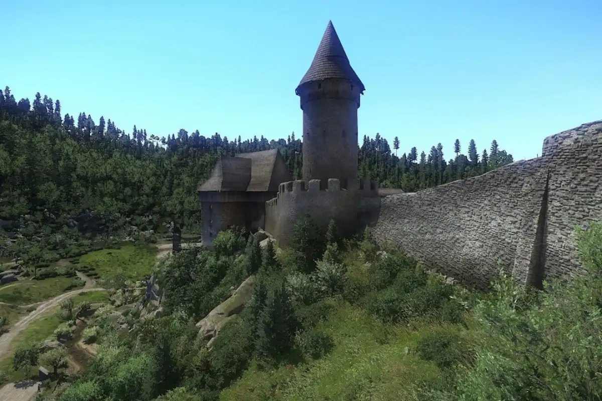 Zakup Kingdom Come: Deliverance na Steamie wspiera renowację średniowiecznego zamku Pirkštejn